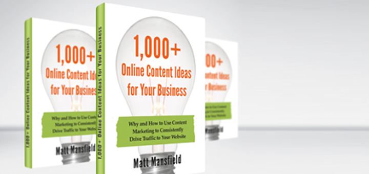Contest for Online Website Content Ideas Sponsored by Matt Mansfield